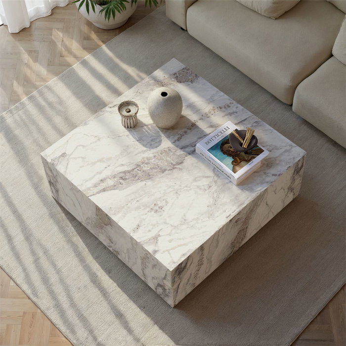 Nordure Mesa de Centro Prizma en Freesia Marble
